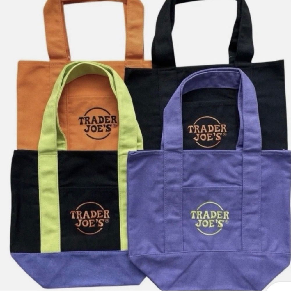 Trader Joe's Halloween Canvas Mini Tote Set